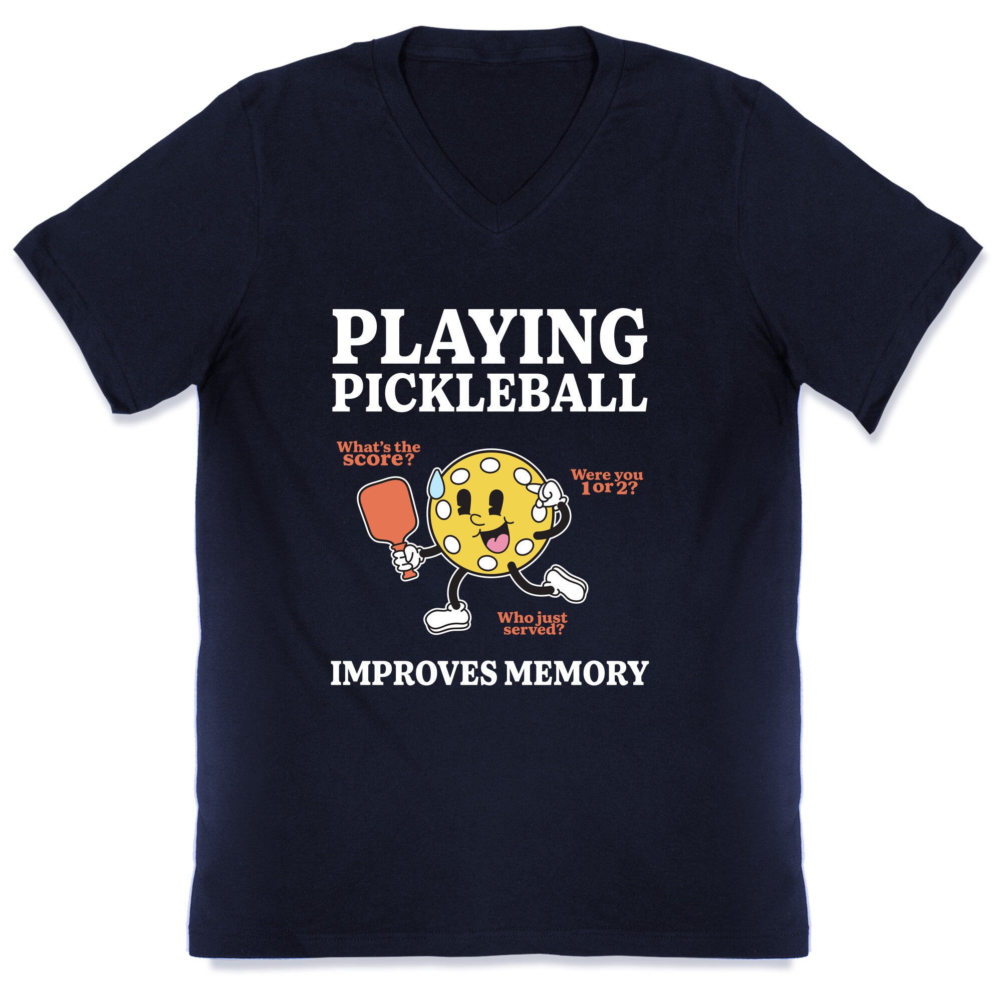 Playing Pickleball Improves Memory V-Neck